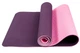 Фитнес-коврик Yoga Mat TPE 1,83мx0,61мx6мм для фитнеса, йоги, тренировок фиолетово-розовый (MS-0613) - изображение 7