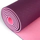 Фитнес-коврик Yoga Mat TPE 1,83мx0,61мx6мм для фитнеса, йоги, тренировок фиолетово-розовый (MS-0613) - изображение 8