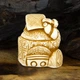 Статуэтка Нэцкэ Дзаошень Netsuke Гипс 3.4x3.1x3.1 см Бежевый (00659) - изображение 3