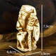 Статуэтка Нэцкэ Netsuke Дзаошень с оленёнком Гипс 7.9x4.4x3.9 см Бежевый (00660) - изображение 4