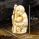 Статуэтка Нэцкэ Эбису с удочкой Netsuke Гипс 4.2x3.1x2.6 см Бежевый (00650) - изображение 5