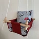 Детская качеля Infancy Совушки, Бордовая основа - изображение 3