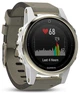 Спортивные часы Garmin Fenix 5S Sapphire Champagne with Gray Suede Band (010-01685-13) - изображение 3