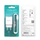 Мережева зарядка Borofone BA20A 2.1A адаптер 1 USB + кабель Micro USB Білий - зображення 2