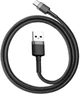 Кабель Baseus Cafule USB to Type-C 2A black-gray 3м (CATKLF-UG1) - изображение 1