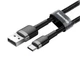 Кабель Baseus Cafule USB to Type-C 2A black-gray 3м (CATKLF-UG1) - изображение 3