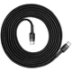 Кабель Baseus Cafule PD2.0 60Вт Type-C cable 20В 3A 2 м Gray/Black - изображение 2