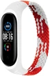 Ремешок BeCover Elastic Nylon Style для Xiaomi Mi Smart Band 5 / Mi Smart Band 6 (Size L) Red-White (706159) - изображение 1