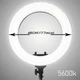 Кольцевая лампа профессиональная для фото и видео съёмки LED Soft Ring Light HQ-45 см. с держателем для телефона+стойка-штатив+ пульт (200см) - изображение 8