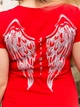 Футболка BATIAR Free Angel XS красная - изображение 4