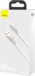 Кабель Baseus Cafule Metal Lightning 2.4A 2 м White (CALJK-B02) - изображение 8