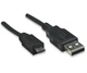 Кабель Atcom USB - micro USB V 2.0 (M/M), 0.8 м, чорний (9174) пакет - зображення 2