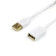 Кабель Atcom (13424) USB 2.0 AM/AF, 0.8м, белый - изображение 1