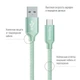 Кабель ColorWay USB - USB Type-C (M/M), 1 м, Mint (CW-CBUC003-MT) - изображение 2
