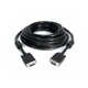 Кабель Cablexpert VGA - VGA (M/M), HD15, з 2-ма фер. кільцями, чорний, 20 м (CC-PPVGA-20M-B) пакет - зображення 2