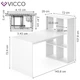 Стол с USB зарядкой Vicco Emir, белый - изображение 4
