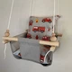 Детская качеля Infancy Пожарные машинки, Серая основа - изображение 3