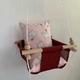 Детская качеля Infancy Слоники, Бордовая основа - изображение 3