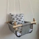 Детская качеля Infancy Облака на белом , Серая основа - изображение 1