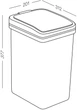 Відро для сміття MVM з кришкою BIN-04 15 л Сіре (BIN-04 15L GRAY) - изображение 4