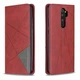 Чохол-книжка з кишеньками UniCase Geometric Pattern для Xiaomi Redmi Note 8 Pro - Red - зображення 4
