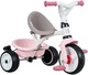 Детский велосипед Smoby Toys металлический с козырьком багажником и сумкой Розово-серый 66х49х100 см (741401) - зображення 2