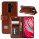 Чехол Deexe Wallet Style для Xiaomi Redmi Note 8 Pro - Brown - изображение 8