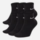 Набор носков Nike U Nk Everyday Cush Ankl bd SX7669-010 34-38 (S) 6 пар Черный (194954124827) - изображение 1