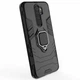 Чехол с подставкой Deexe Hybrid Case для Xiaomi Redmi Note 8 Pro - Black - изображение 6