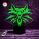3D ночник "Ведьмак" (УВЕЛИЧЕННОЕ ИЗОБРАЖЕНИЕ) подарочная упаковка + 16 цветов + пульт ДУ + сетевой адаптер&nbsp;+ батарейки (3ААА) &nbsp;3DTOYSLAMP - изображение 1