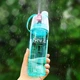 Спортивна пляшка для води з розпилювачем New.B для спорту фітнесу велосипеда пробіжки 600 мл блакитна - зображення 5