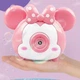Детский фотоаппарат-генератор для мыльных пузырей Bubble Camera Розовая мышка - изображение 2