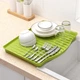 Сушка для посуды MBM HOME 45.5х35.8х3.5 см Зеленая (DR-01 GREEN) - изображение 2