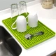 Сушарка для посуду MBM HOME 38.8х24.5х2 см Зелена (DR-04 GREEN) - зображення 3