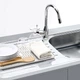 Сушарка для посуду MBM HOME 38.8х24.5х2 см Біла (DR-04 WHITE) - зображення 2