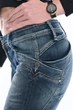 Джинсы OMAT jeans 9569-807 W 26 Синие - изображение 8