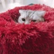 Лежак для кошек и собак 50 см бордо Maipets Подушка-для домашних животных мягкая - изображение 7