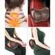 Массажная подушка массажер для шеи и спины MASSAGE PILLOW QY-8028 Plus с подогревом Коричневая - изображение 6