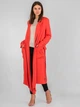 Тканинний тренч з поясом Only 116136021 XL (77870XL) Кораловий - зображення 3