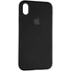 Чехол Fiji Silicone Case для Apple iPhone XR бампер накладка Full Soft Black - изображение 1