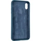 Чохол Fiji Silicone Case для Apple iPhone XR бампер накладка Full Soft Space Blue - зображення 3