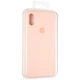 Чехол Fiji Silicone Case для Apple iPhone X бампер накладка Full Soft Grapefruit - изображение 4