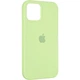 Чехол Fiji Silicone Case для Apple iPhone 12 Pro бампер накладка Full Soft Green - изображение 1