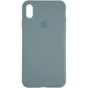 Чохол Fiji Silicone Case для Apple iPhone X бампер Full Soft Granny Grey - зображення 2