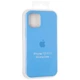Чохол Fiji Silicone Case Apple iPhone 12 mini бампер накладка Full Soft Marine Blue - зображення 4