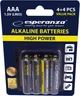Батарейки Esperanza Baterie Alkaliczne ААА 8 шт (EZB104) - изображение 2