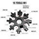 Мультитул 18 в 1 в форме снежинки Snowflake Multi-tool (набор ключей) - изображение 5