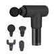 Аккумуляторный массажер для тела мышечный портативный 4 насадки Fascial Gun 4 насадки 6 скоростей Black - изображение 4
