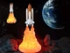 Лампа ночник BauTech Ракета светодиодная 3D 240 мм. Белый (1009-197-00) - изображение 1