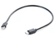 Кабель перехідник BauTech З USB Type C на Micro USB 30 см Чорний (1009-245-00) - зображення 1
